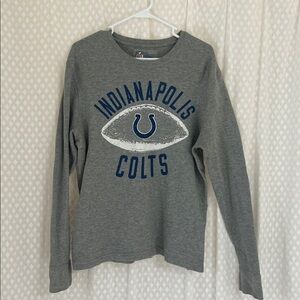 NFL Gray Waffle Knit Shirt Indianapolis colts